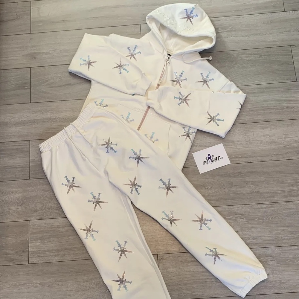 Unknown London Multicolor Rhinestone Dagger Sweatsuit